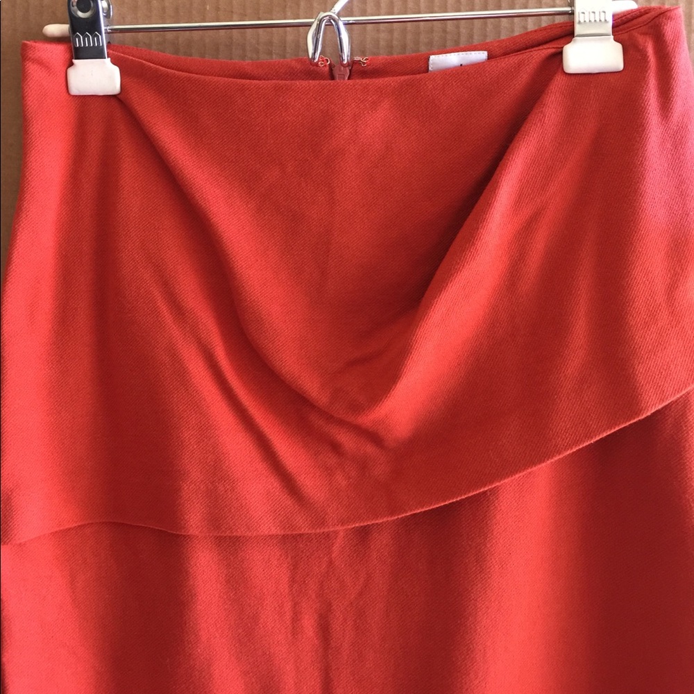 Cabi orange pencil skirt