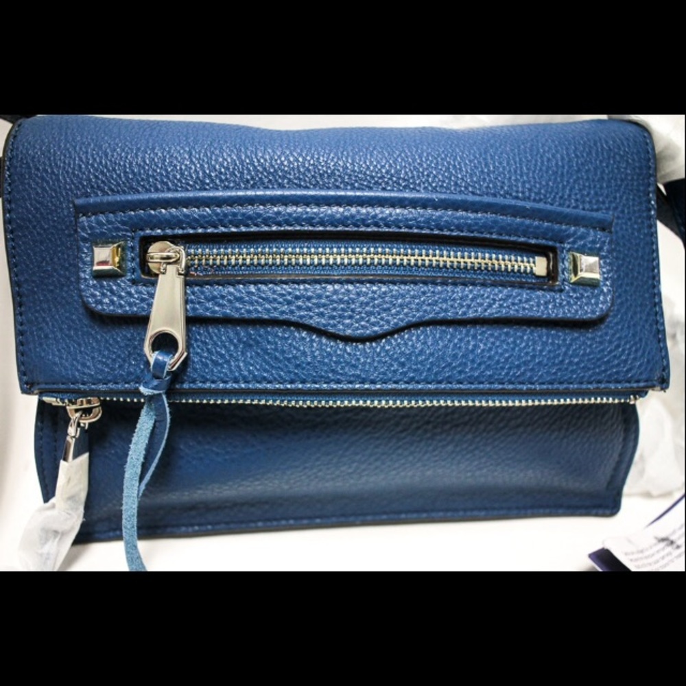 Rebecca Minkoff Regan Clutch in Lake Blue NWT