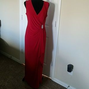 Maxi wrap formal dress
