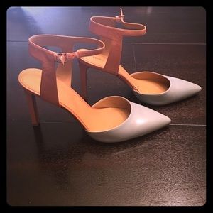 Two Toned, Nine West, Ankle Strap Pumps, Size 11