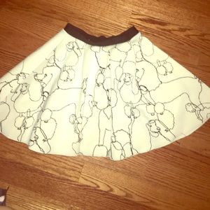H&M poodle embroidered skirt