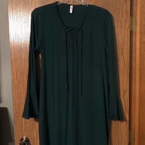 Xhilaration Dress Dark Green Size XL