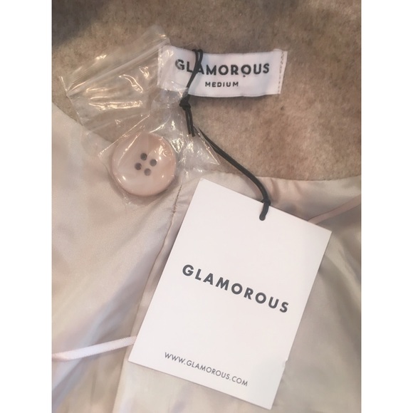 🎁 Glamorous Coat with Fur Overlay Long Jacket NWT - Picture 5 of 7