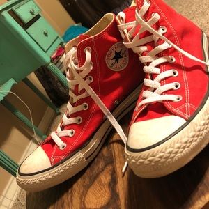 Size 10• Red High Top Converse