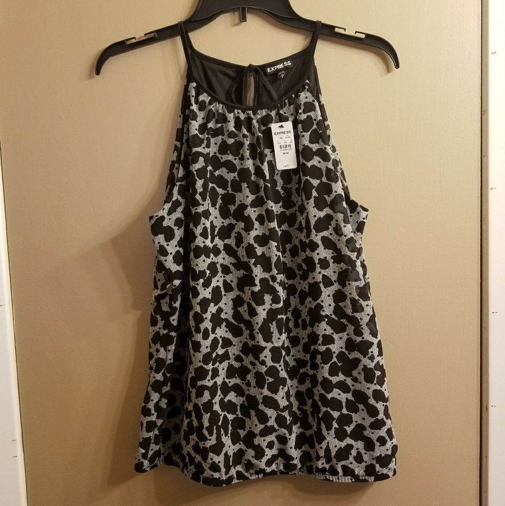 Flowy Abstract Print Express Tank