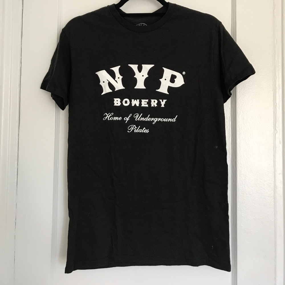 New York Pilates Black Short Sleeve CBGB T-Shirt