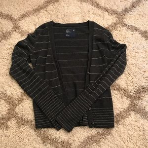 American eagle gray button down cardigan