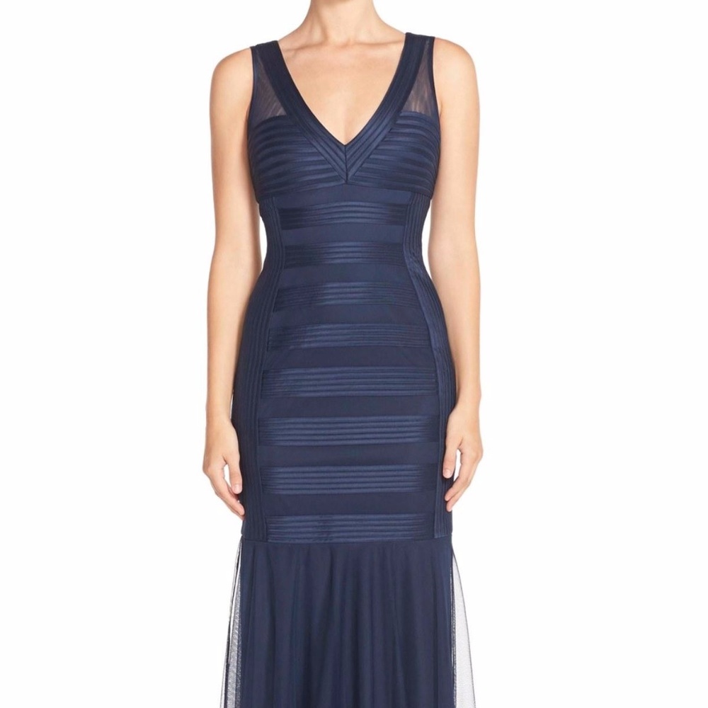 Navy blue mermaid dress, size 16