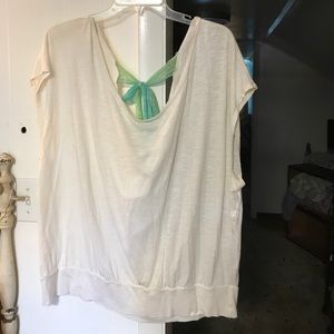 Super Cute Cream Top with tie