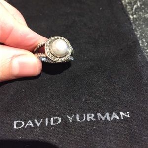 David Yurman pearl and diamond ring size 6.5
