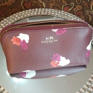 Coach flower cosmetic case
