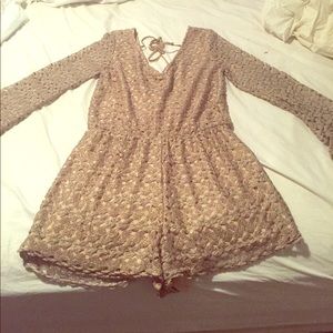 Gold romper