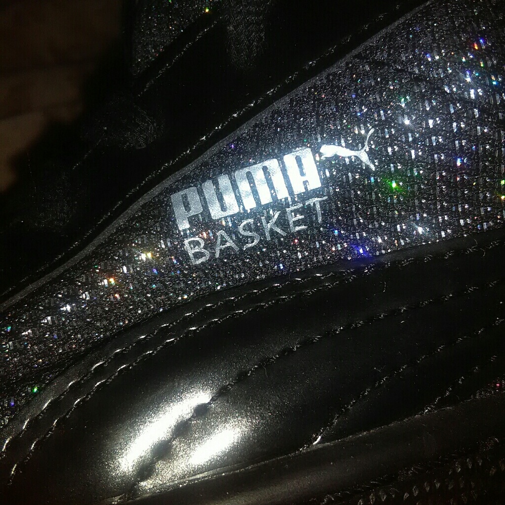 Sparkly Puma Basket Shoes