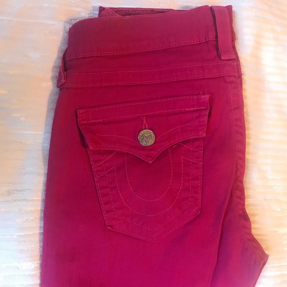True Religion Pink skinny jeans, sz 29