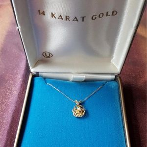 PRICE DROP! 14K gold and opal pendant