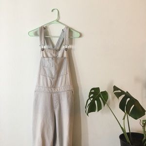 Light Overalls w/ frayed hem