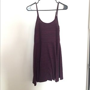Cotton On Burgundy spaghetti strap skater dress