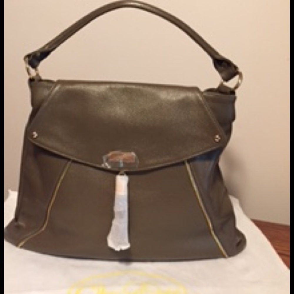 leather tan purse