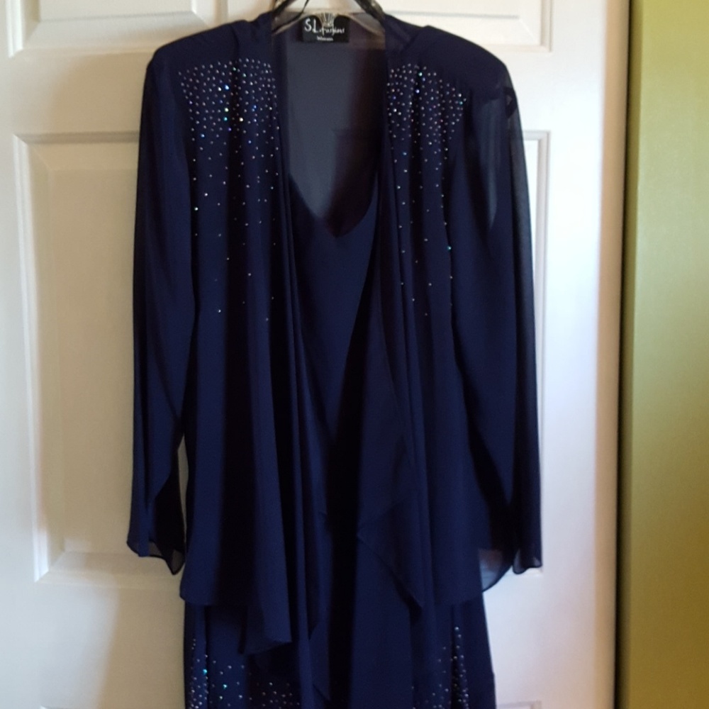 Two piece mid-length dress