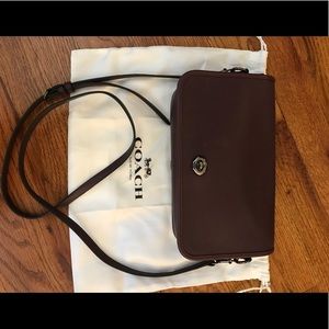 COACH Turnlock Crossbody in Oxblood