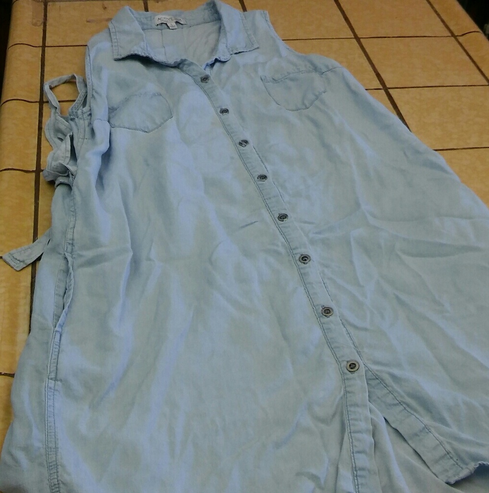 Denim t-shirt dress