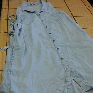 Denim t-shirt dress