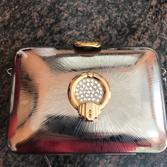 Classy pewter evening purse, perfect Condition!! - Picture 3 of 8