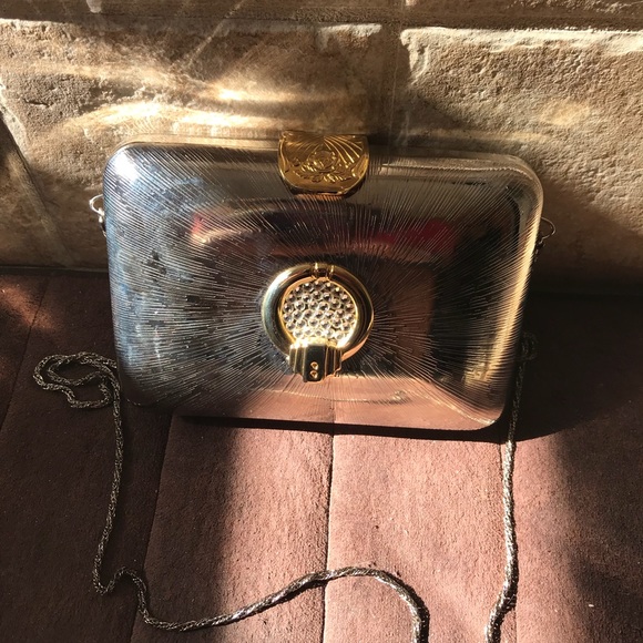 Classy pewter evening purse, perfect Condition!! - Picture 6 of 8