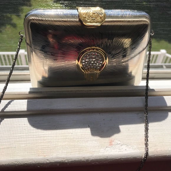 Classy pewter evening purse, perfect Condition!! - Picture 7 of 8