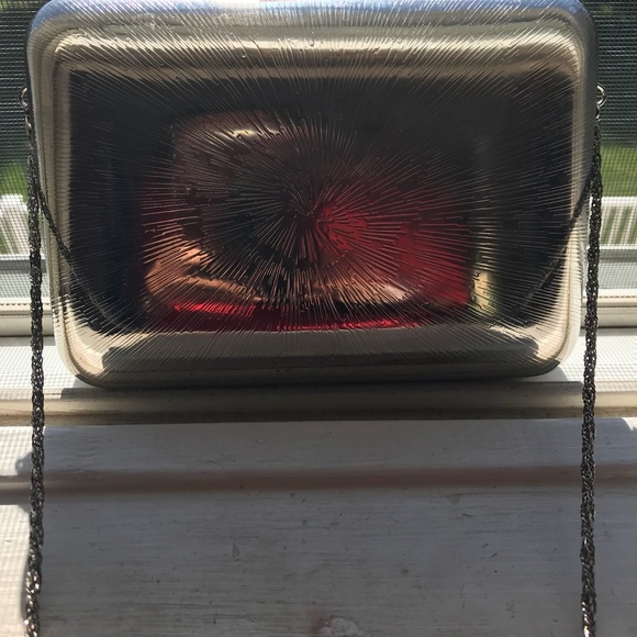 Classy pewter evening purse, perfect Condition!! - Picture 8 of 8