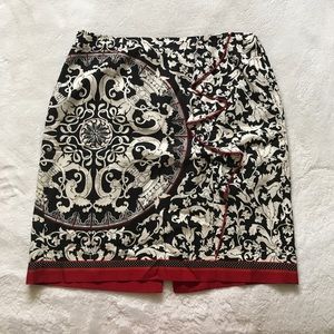 EUC skirt with front ruffle