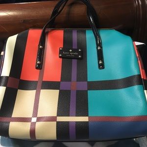 Stunning NWOT Kate spade plaid purse!!