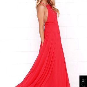 Lulus Mythical Kind of Love Maxi Dress in Red