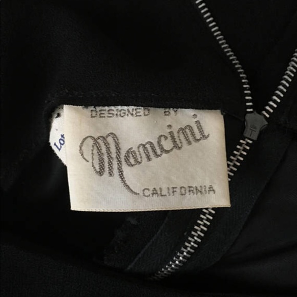 🚨SOLD🚨Vintage 1950s 1960s Black cocktail wiggle - Picture 4 of 4