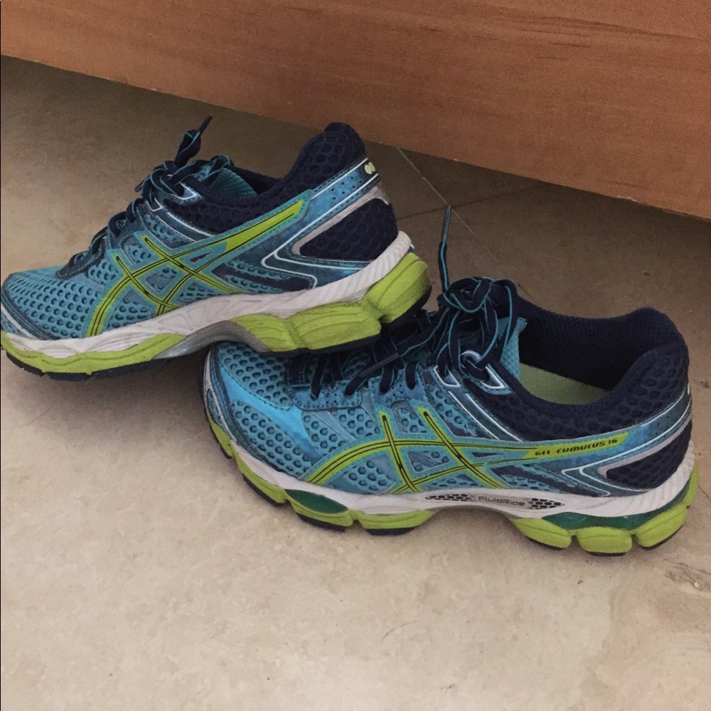 ASICS running shoes, used twice