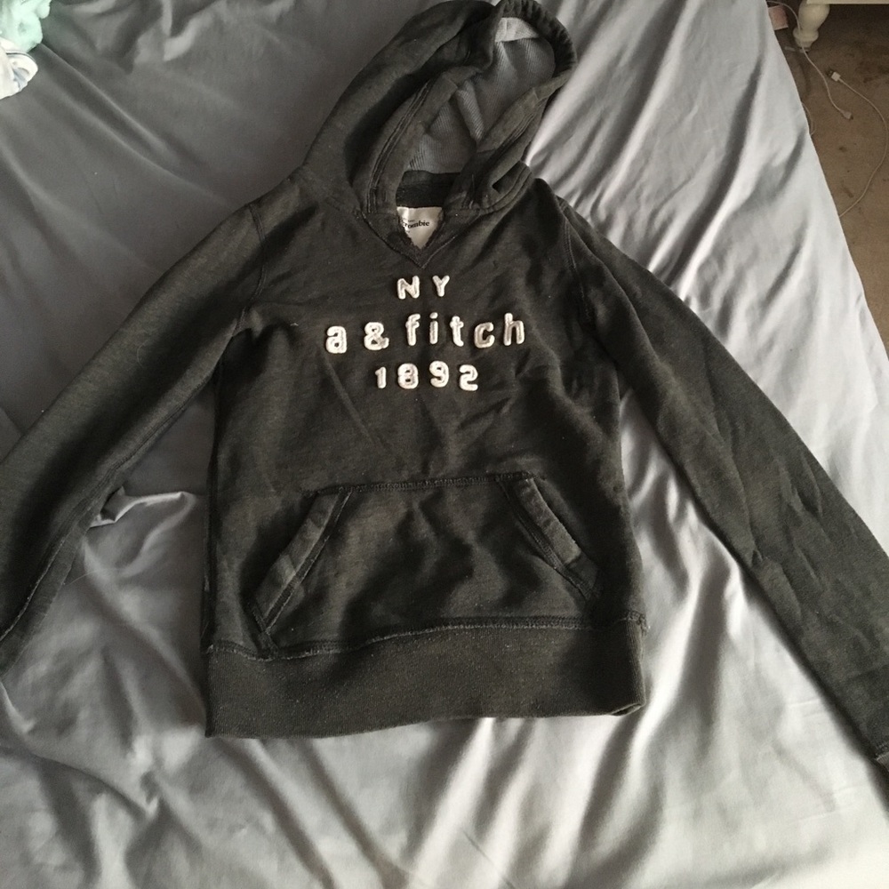 Gray Abercrombie kids sweater