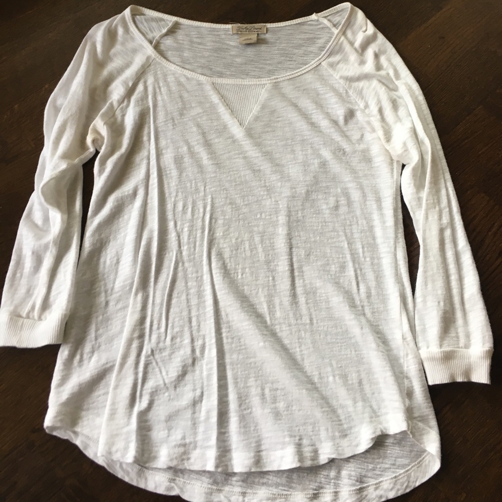 LUCKY BRAND white half sleeve T