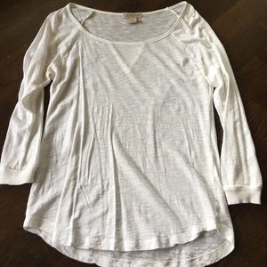 LUCKY BRAND white half sleeve T