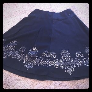 Black skirt with beautiful design at bottom