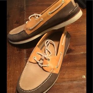 Sperry Gold Cup Double Eye Leather Boat Shoes Sz11