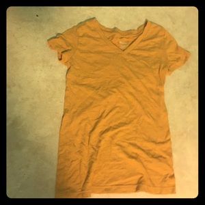Yellow v-neck tee