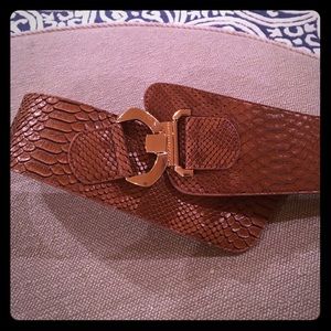 Reptile print dress belt Reptile print dress belt