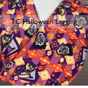 Lularoe TC Frankenstein head Leggings