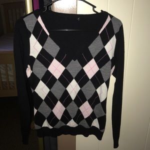Ladies Argyle Sweater