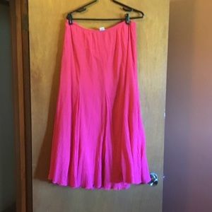 Hot pink skirt