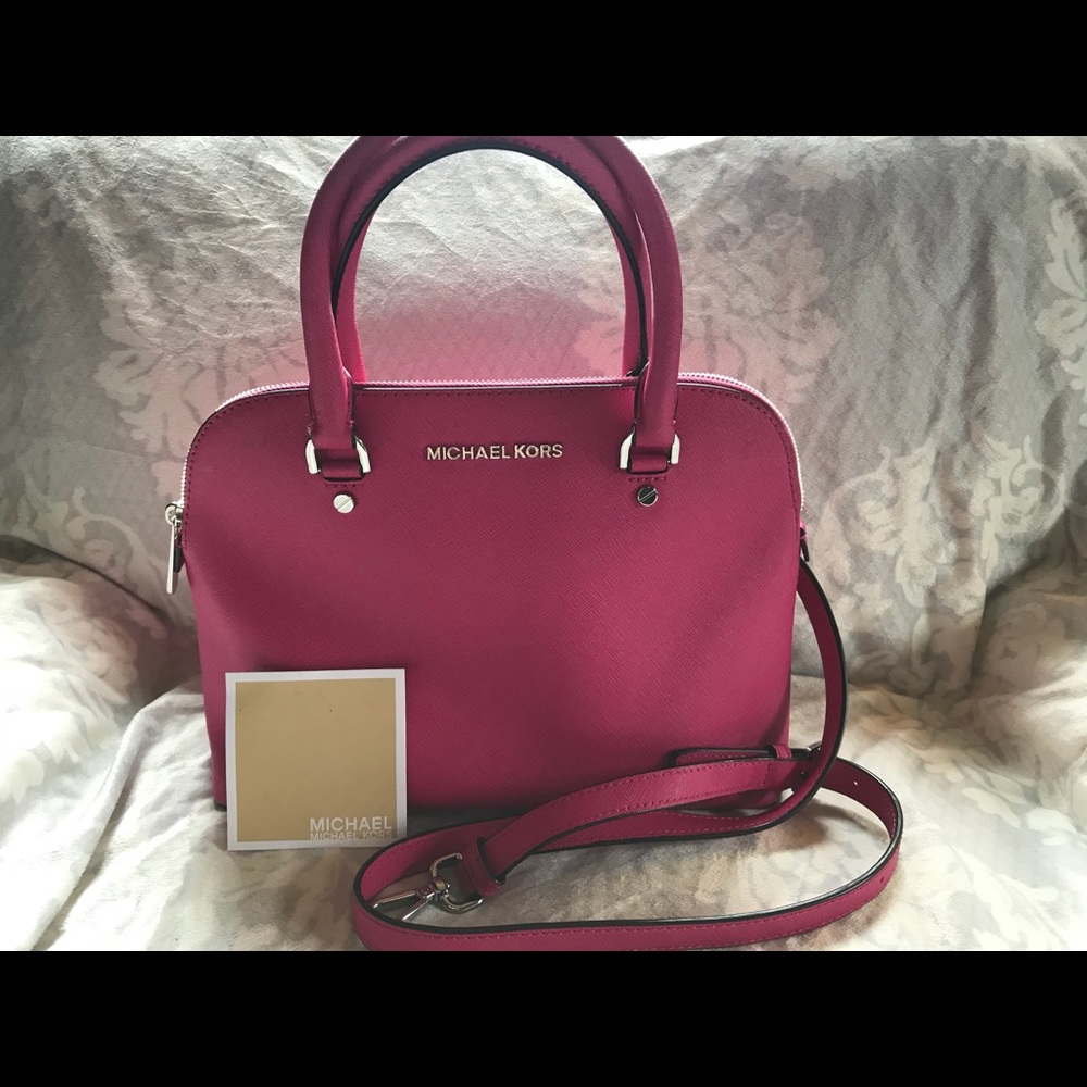 Michael Kors medium Cindy Saffiano satchel - Picture 1 of 4