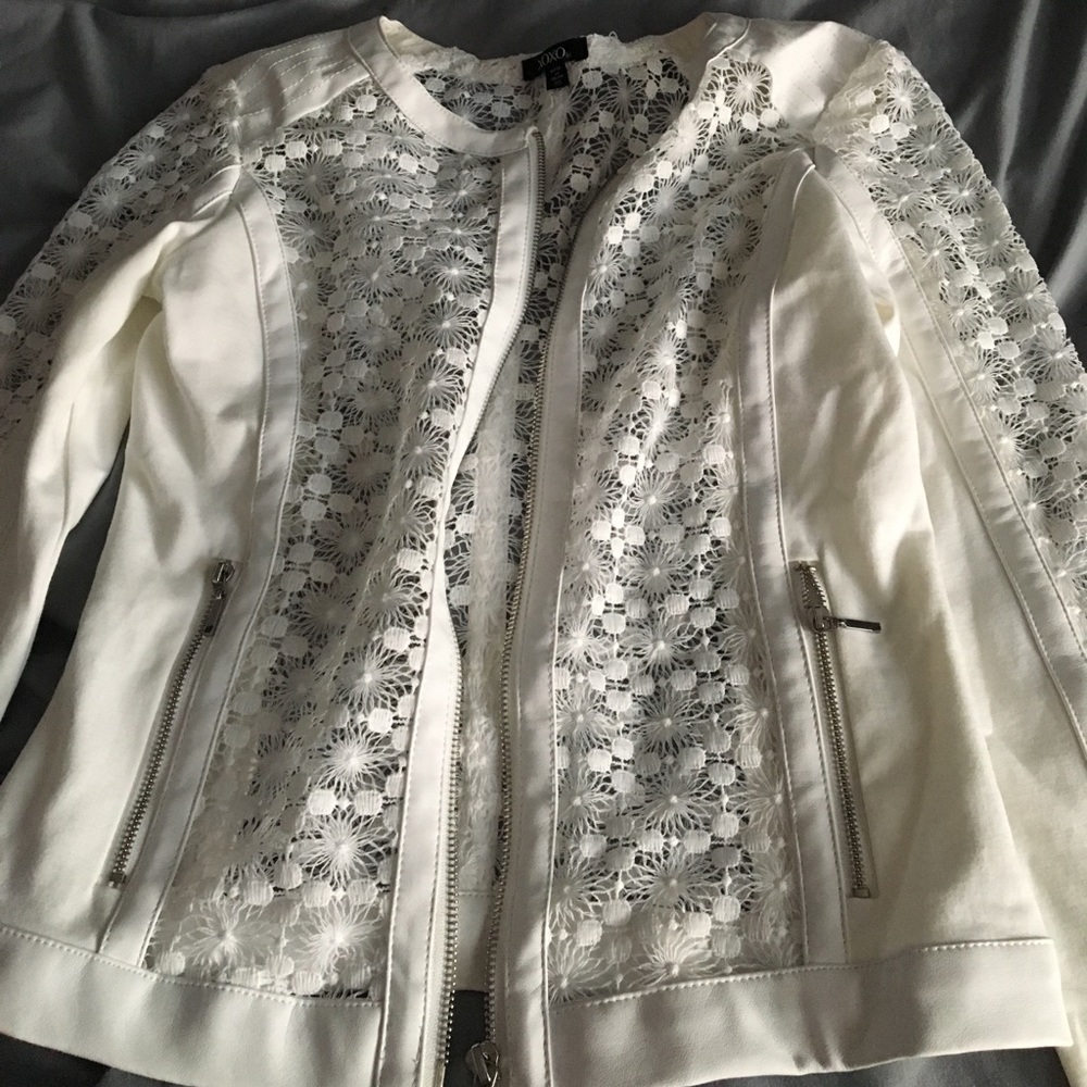 White lace kids jacket