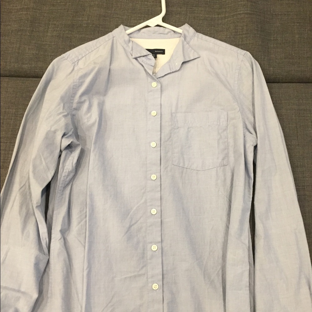 Brand new light blue button down shirt from GAP.