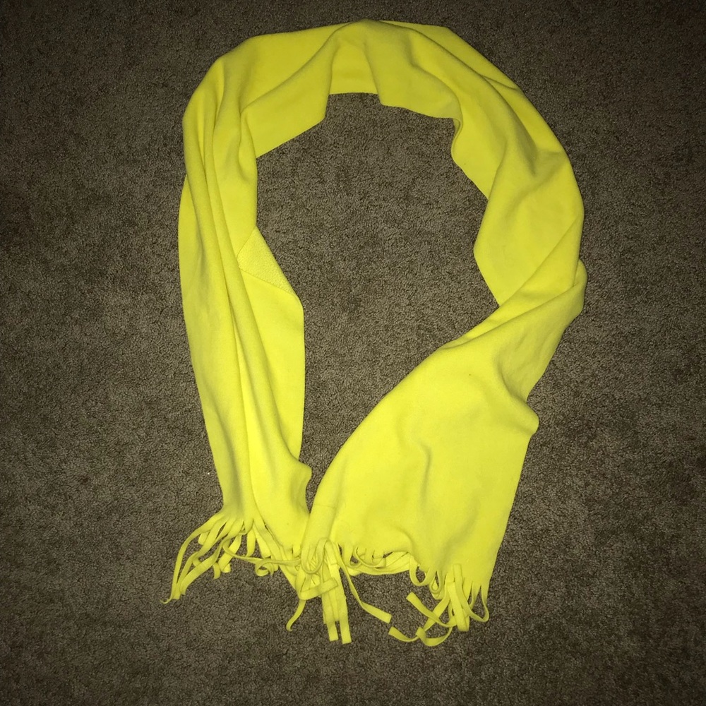 Simple soft yellow scarf