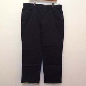 Calvin Klein Black Flat Front Pants